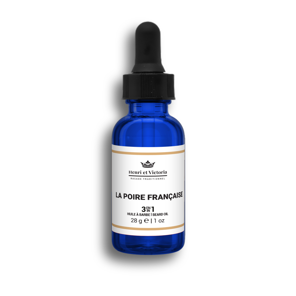Huile à barbe - La Poire Française - Huile Prérasage