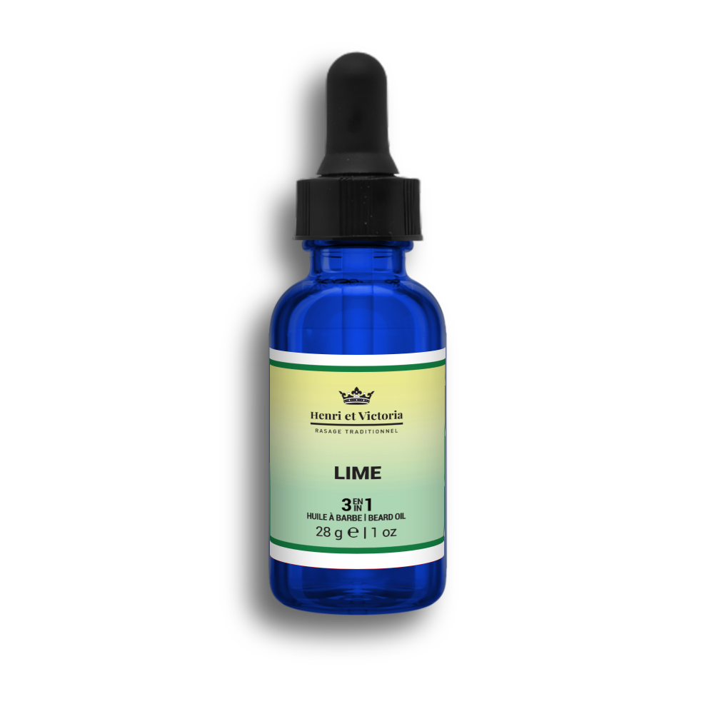 Huile à barbe - Lime - Huile Prérasage
