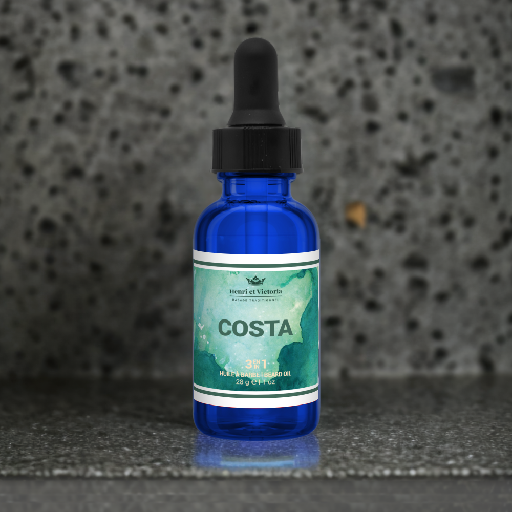 Huile à barbe - Costa - Huile Prérasage