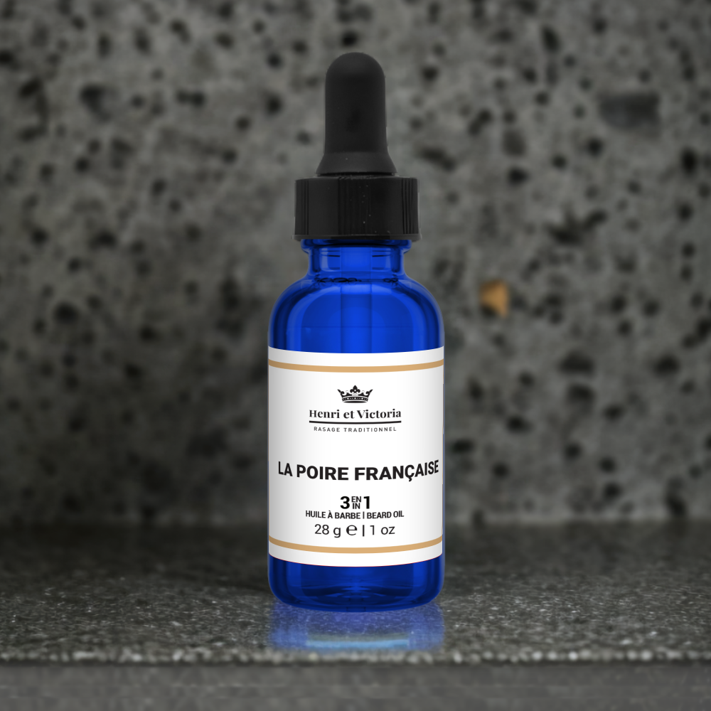 Huile à barbe - La Poire Française - Huile Prérasage