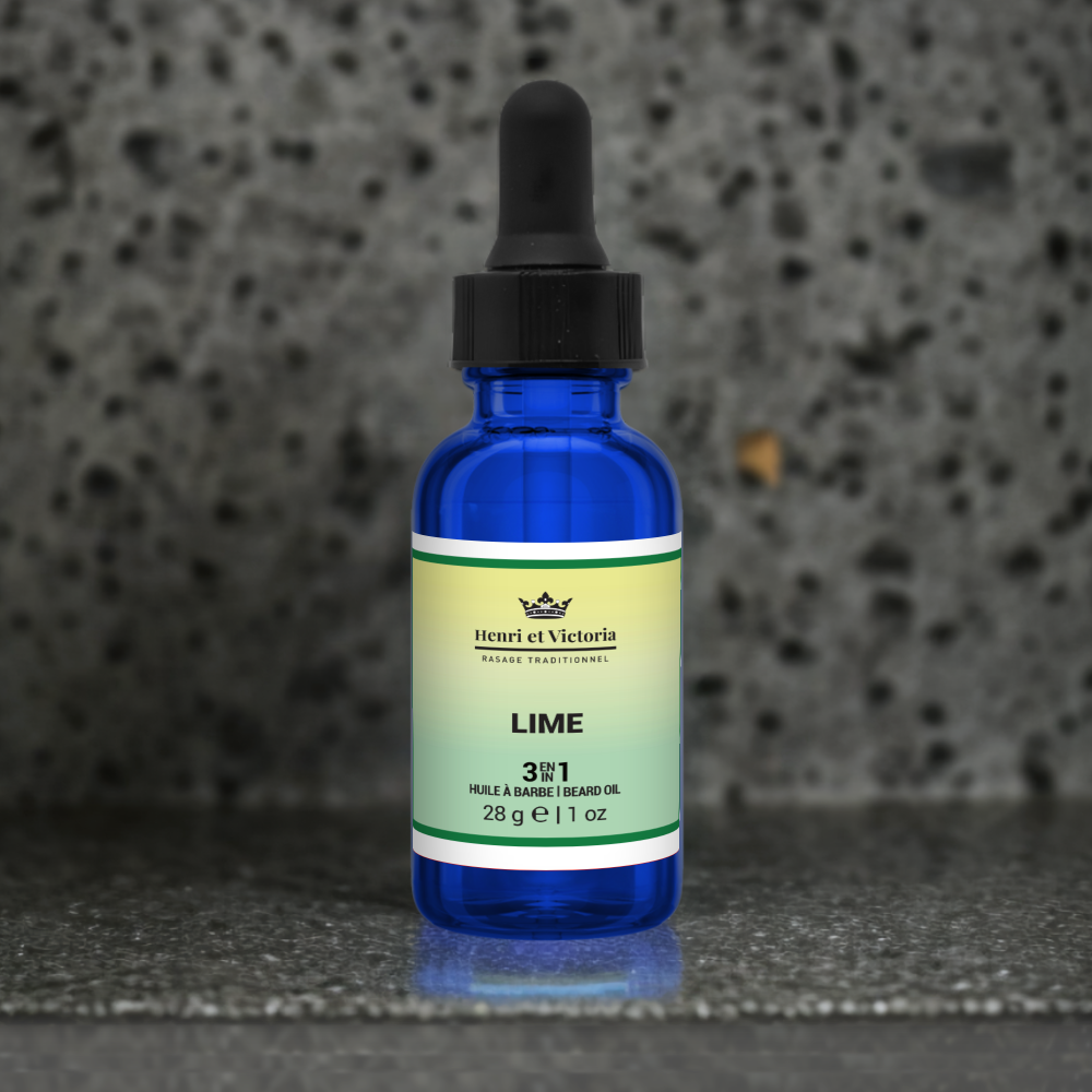 Huile à barbe - Lime - Huile Prérasage