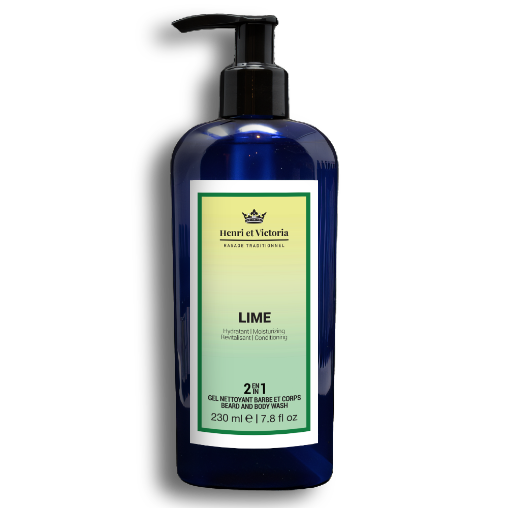 Gel nettoyant barbe et corps - Lime