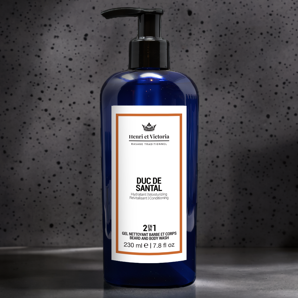 Gel nettoyant barbe et corps - Duc de Santal