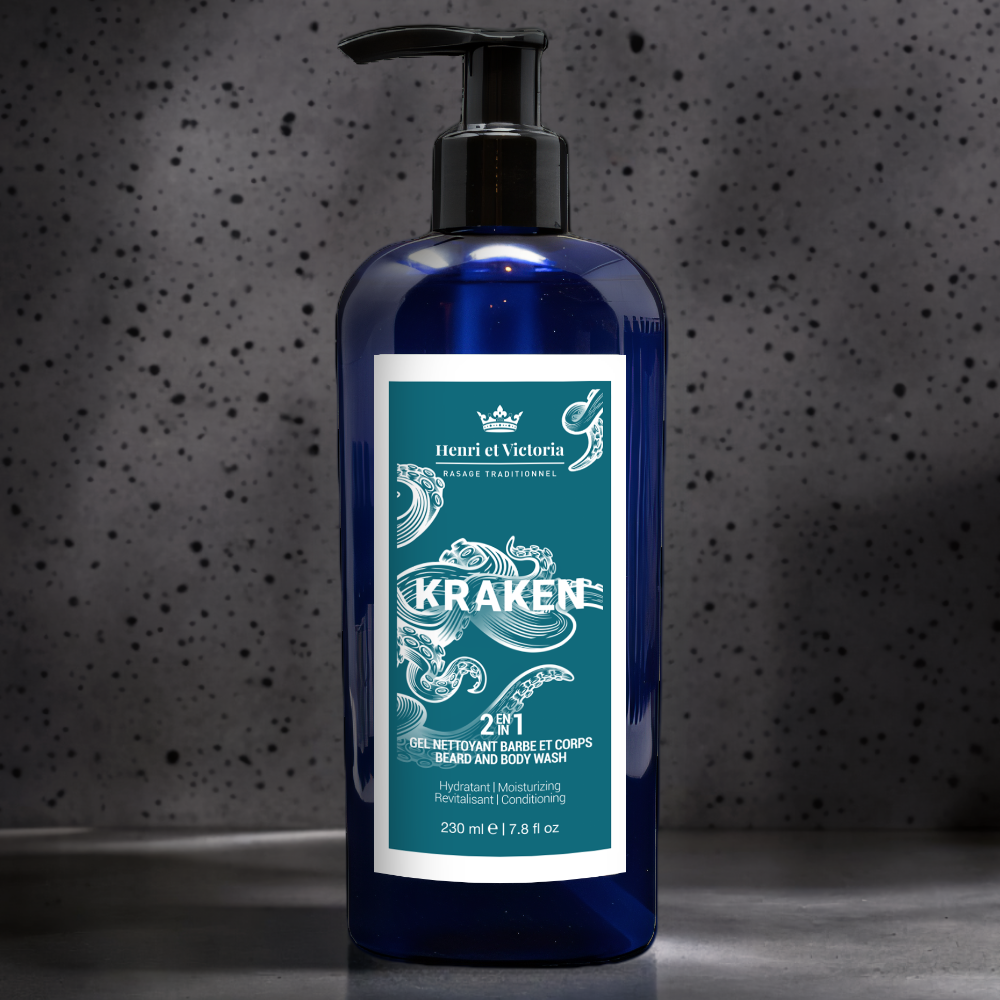 Gel nettoyant barbe et corps - Kraken