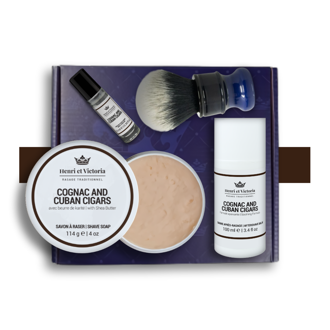 Ensemble de Rasage - Cognac et Cigares Cubains