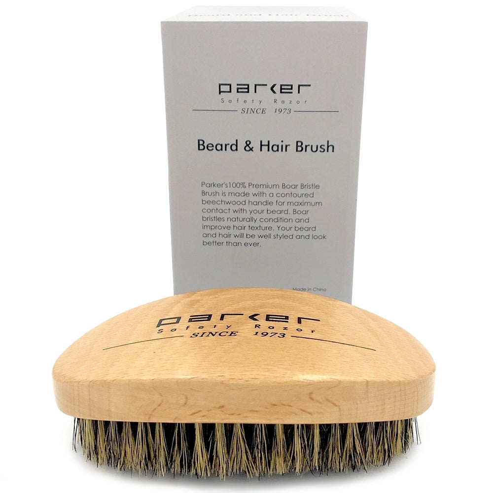 Brosse à Barbe/Cheveux 100% sanglier - Parker