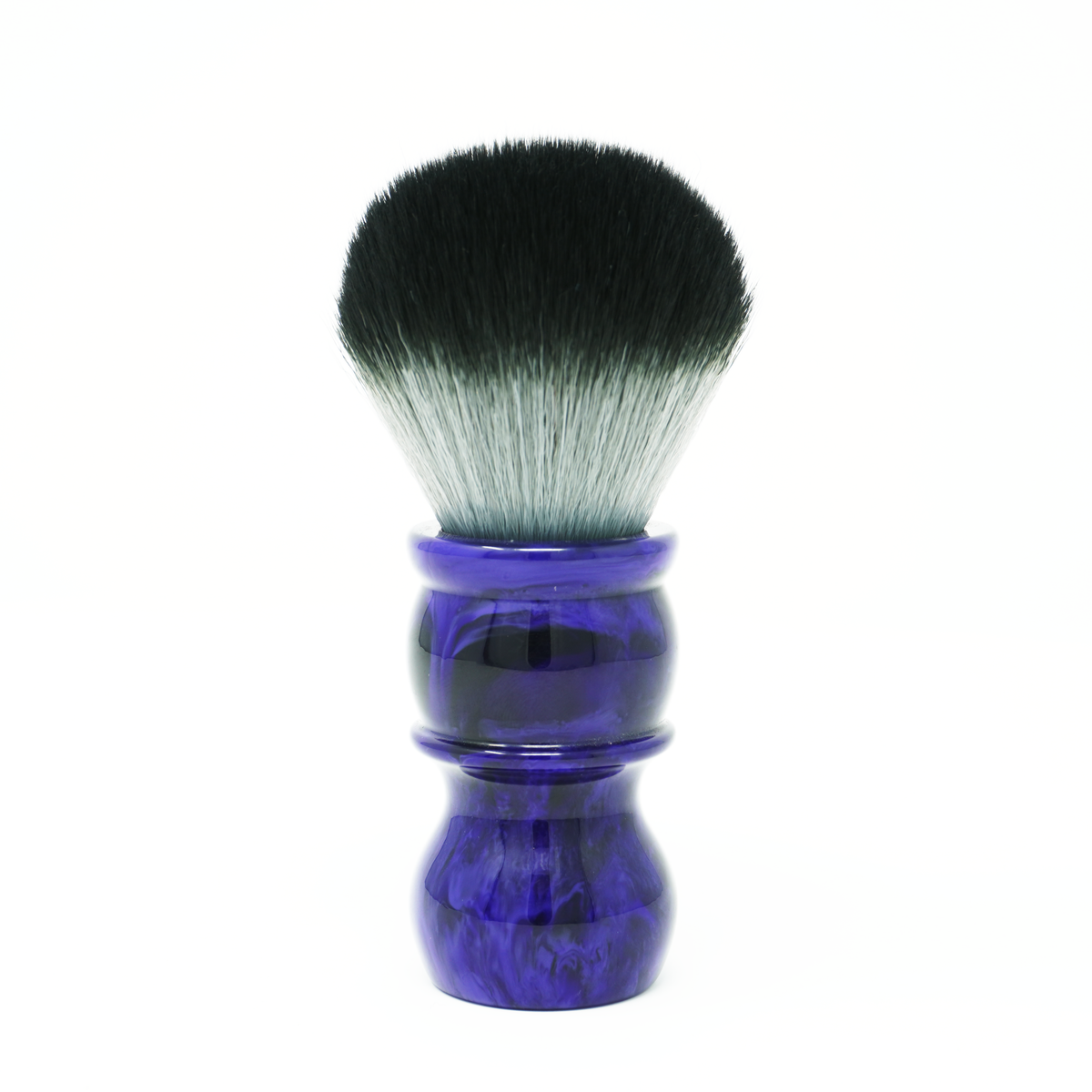 Blaireau de rasage en poils synthétique Yaqi Tuxedo R1736, Poignée Bleue