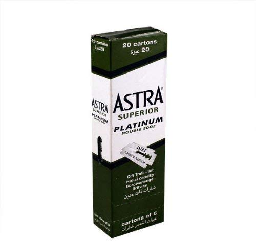 Lames de rasoir de sûreté à double tranchant Astra Superior Platinum